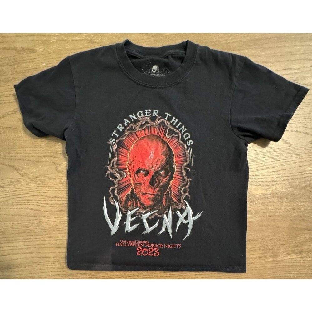 Universal Studios Halloween Horror Night Youth Small Women Baby Tee Vecna 2023